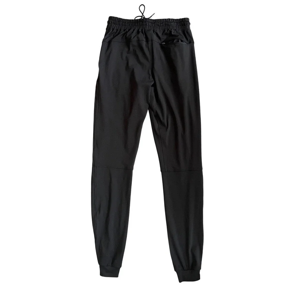 Idtswch Mens Black Active Joggers Tapered Training Pants Size M 36